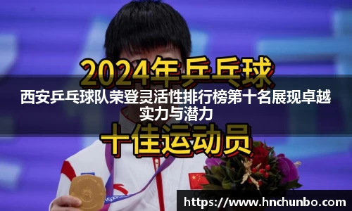 西安乒乓球队荣登灵活性排行榜第十名展现卓越实力与潜力